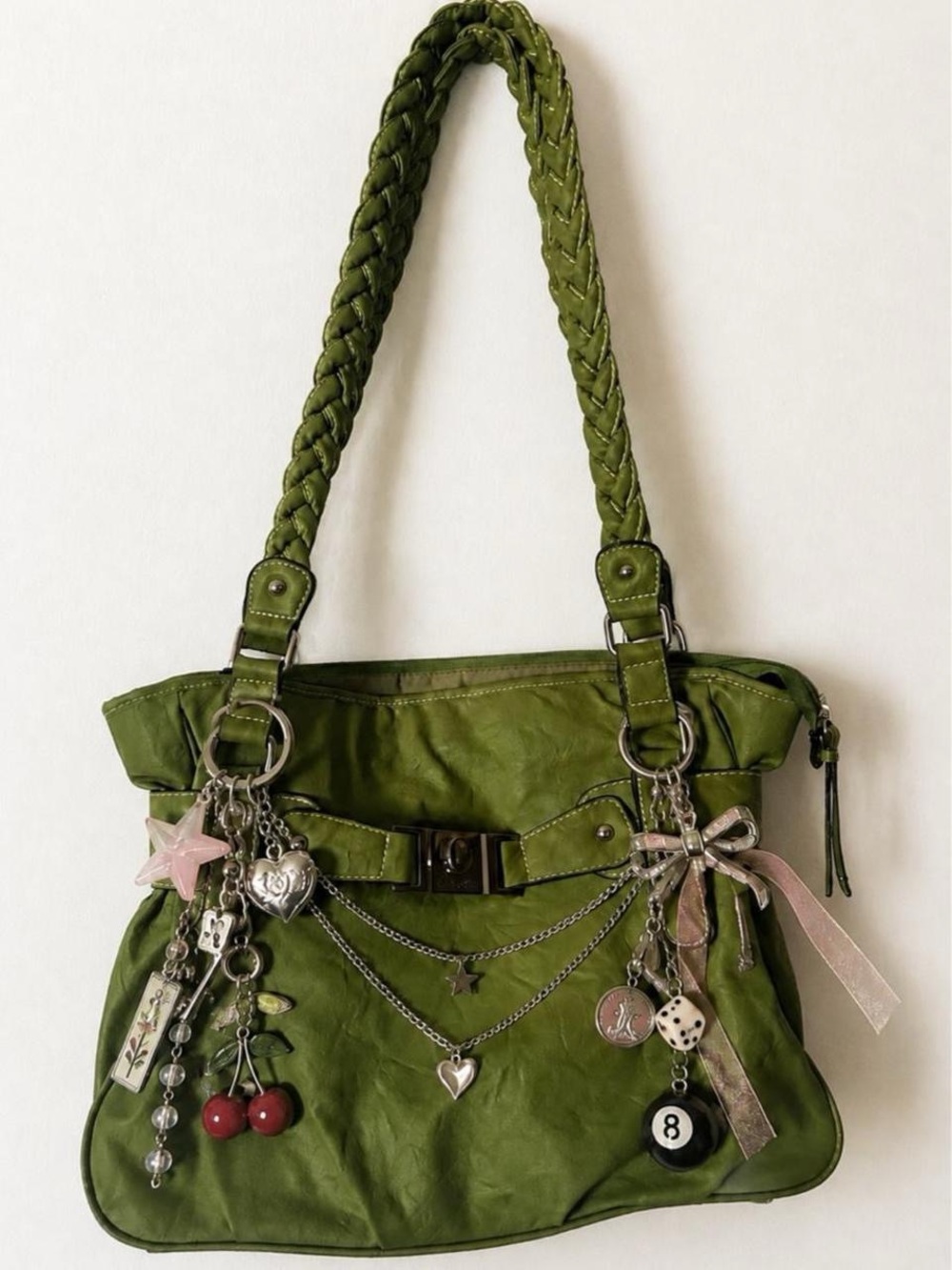 Matcha green shoulder bag